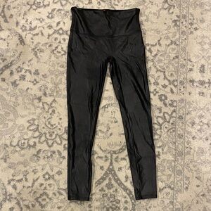 Spanx crinkle Black Leggings